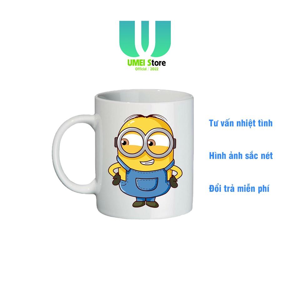 Cốc sứ in hình, cốc Minions dành cho Fans Minions, cốc tráng men dùng làm quà tặng, uống nước hàng ngày