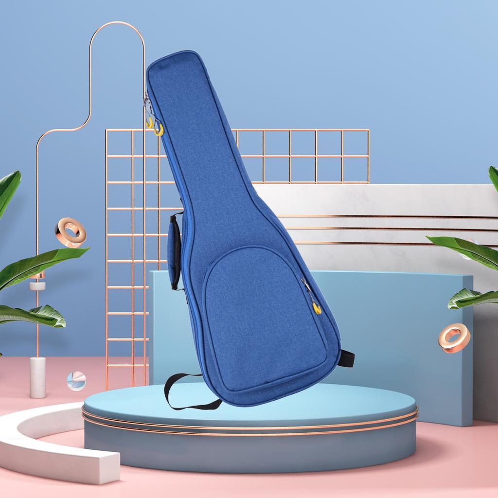 Guitar Case Gig Bag Oxford Cloth Dustproof Guitar Container Ukulele Case Blue A