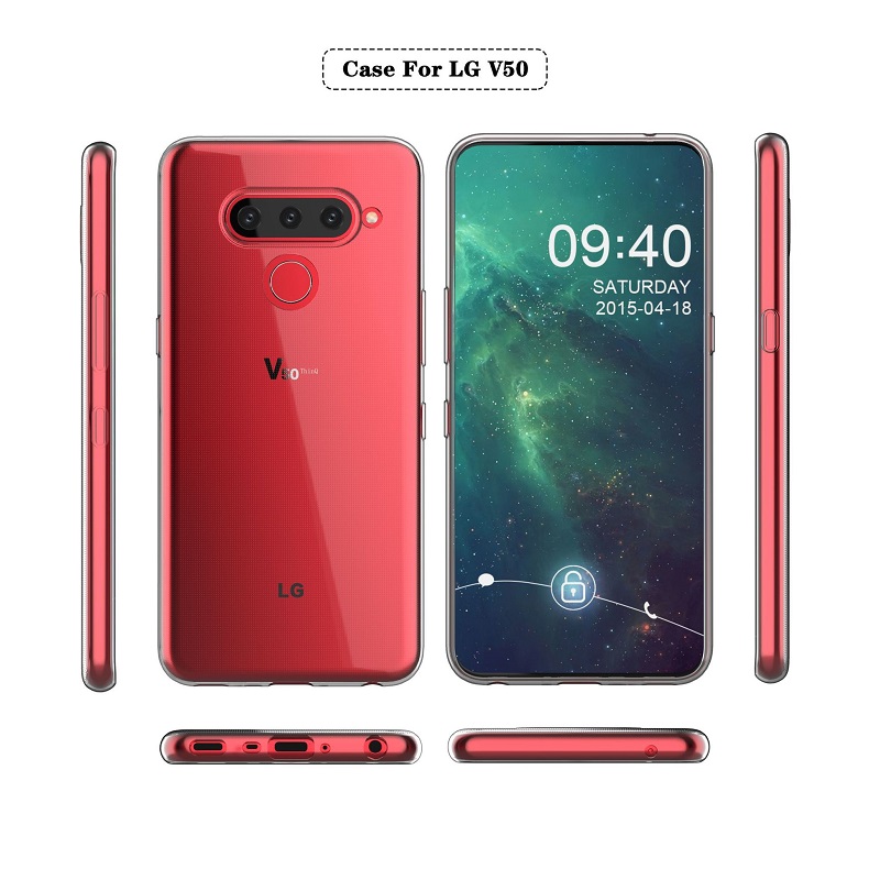 Ốp lưng dành cho LG V50 silicon dẻo trong suốt Loại A+