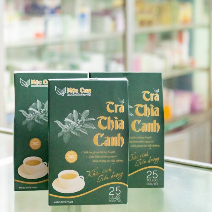 Combo 6 hộp Trà dây thìa canh tiểu đường Mộc Can giúp hạ đường huyết ngăn ngừa những biến chứng của bênh tiểu đường hộp 25 túi lọc