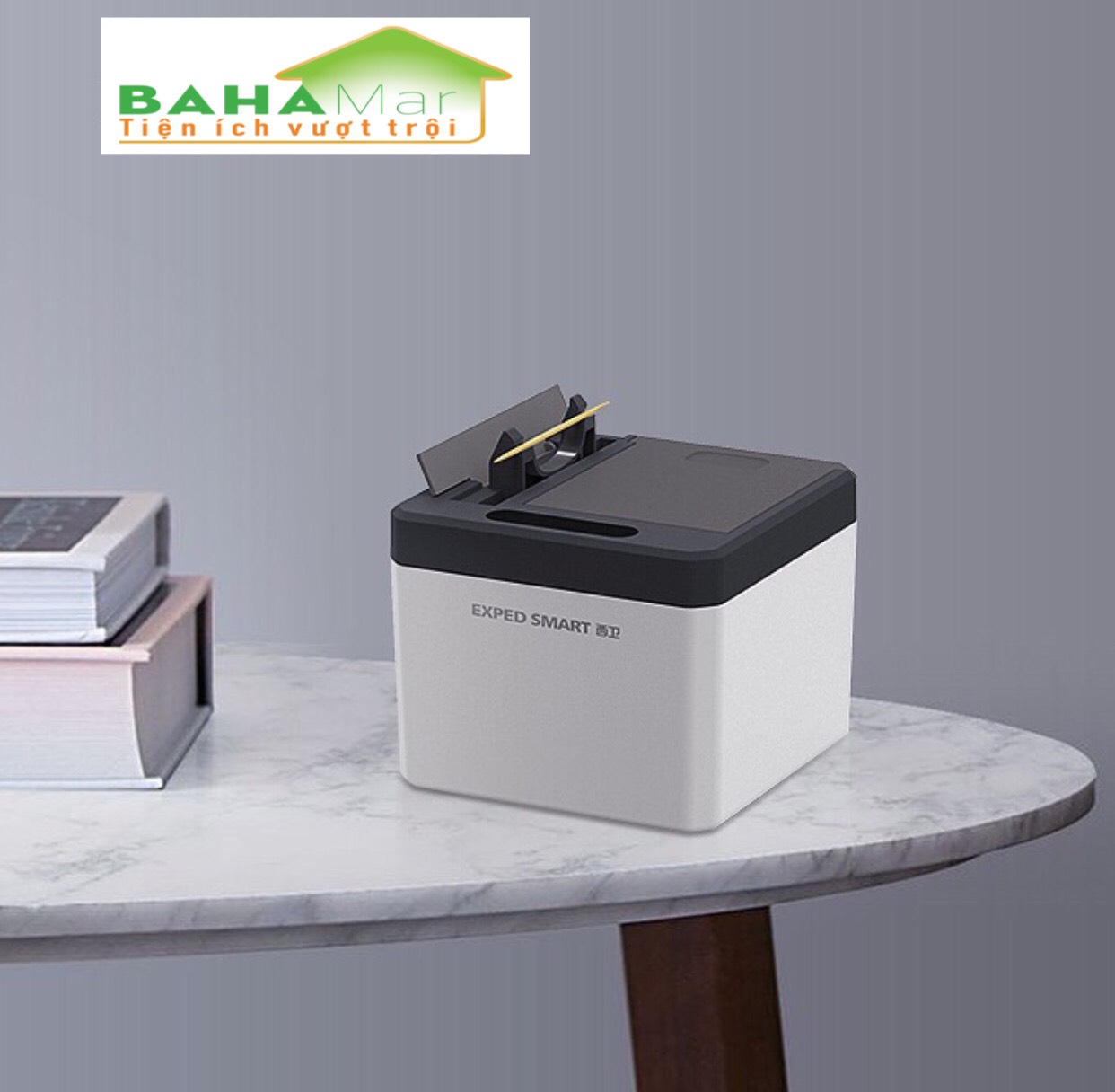 HỘP TĂM CẢM BIẾN THÔNG MINH TỰ ĐỘNG NHẢ TĂM BAHAMAR cảm ứng hồng ngoại sẽ tự mở khi có chuyển động để tăm có thể kéo ra trong vòng 1.5 giây