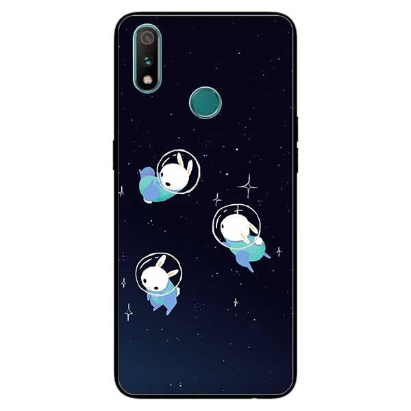 Ốp lưng dành cho Realme 3 - Realme 3 Pro - Thỏ Vũ Trụ