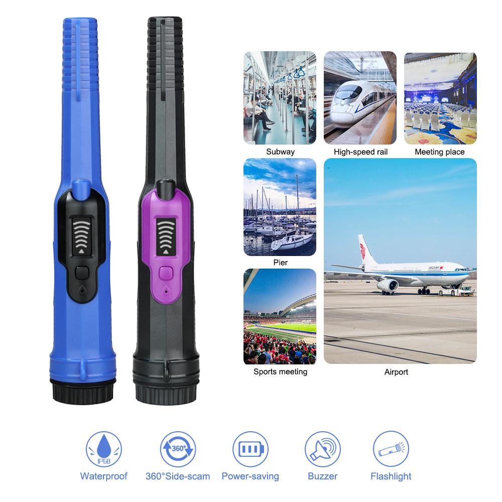 Máy dò kim loại cầm tay Máy dò kim loại chống nước IP68 Công cụ tìm kho báu kim loại ngoài trời Quét 360° bên ba chế độ báo động Máy dò kim loại đa năng cho người lớn và trẻ em