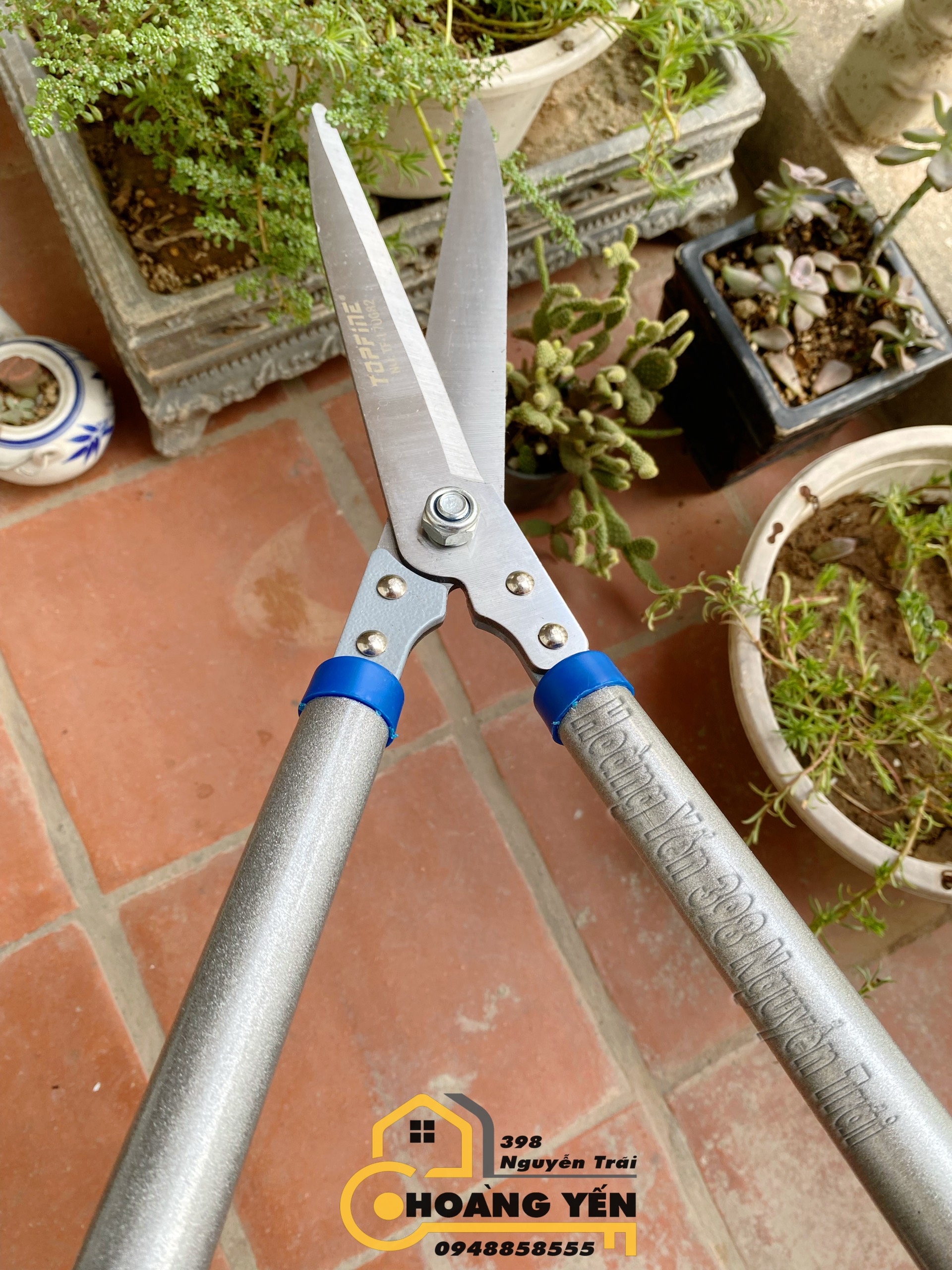 Kéo tỉa cây cảnh, kéo cắt xén hàng rào tăng giảm chiều dài lên 80cm Topfine