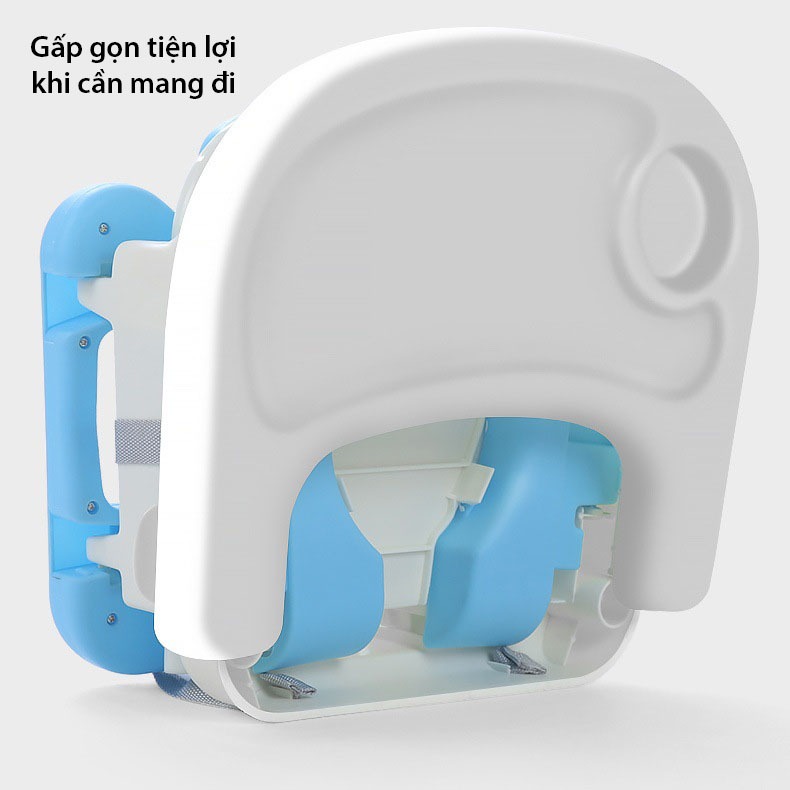 Ghế Ăn Dặm Cho Bé Nubie Hàng Cao Cấp Có Bánh Xe Và Điều Chỉnh Chiều Cao Dễ Dàng-Hàng Chính Hãng