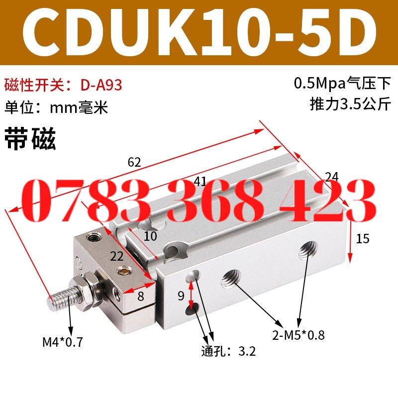 Xi lanh SMC Xi Lanh CUK/Cduk6/10/16/20/25-5-10-15-20-25-30-35-40d