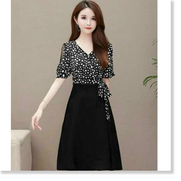 ĐẦM LỤA THIẾT KẾ HỌA TIẾT ĐƠN GIẨN NHƯNG KHÔNG KÉM PHẦN SANG TRỌNG 1HIT1 FASHION