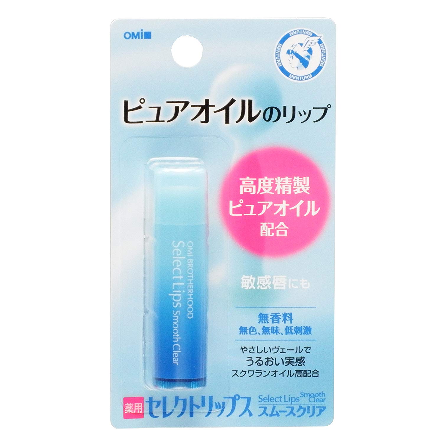 Son Dưỡng Mịn Môi Omi Menturm Select Lips Smooth Clear 5.3g