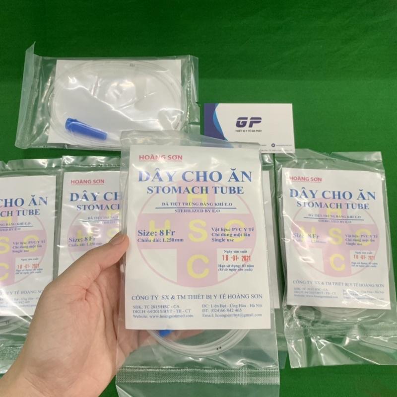 DÂY CHO ĂN SỐ 8 KHÔNG NẮP HOÀNG SƠN VN ỐNG XÔNG DẠ DÀY NUÔI ĂN FEEDING TUBE FR8