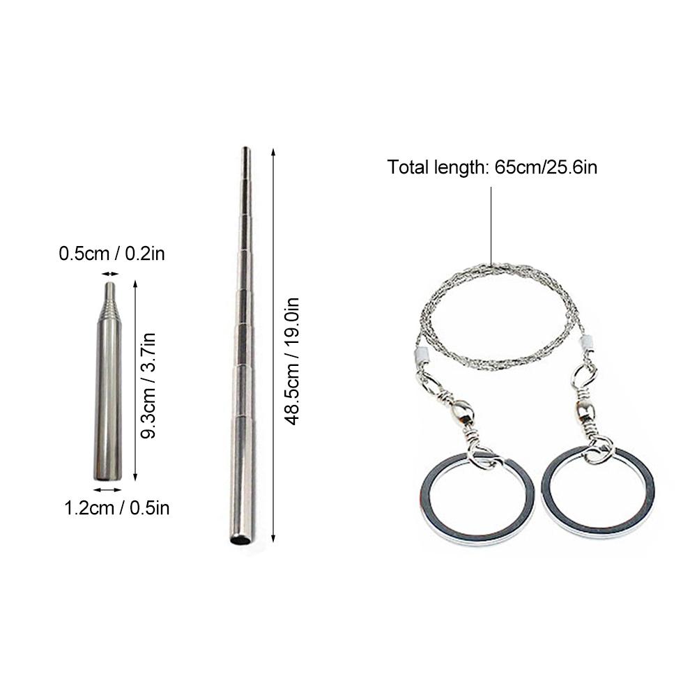 Bếp đốt gỗ với tay cầm có thể gập lại và bộ dụng cụ cưa bằng tay kèm ống thổi lửa