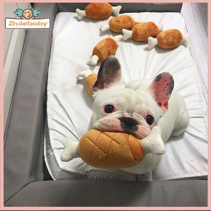 Đùi gà nhồi bông đồ chơi cho chó mèo