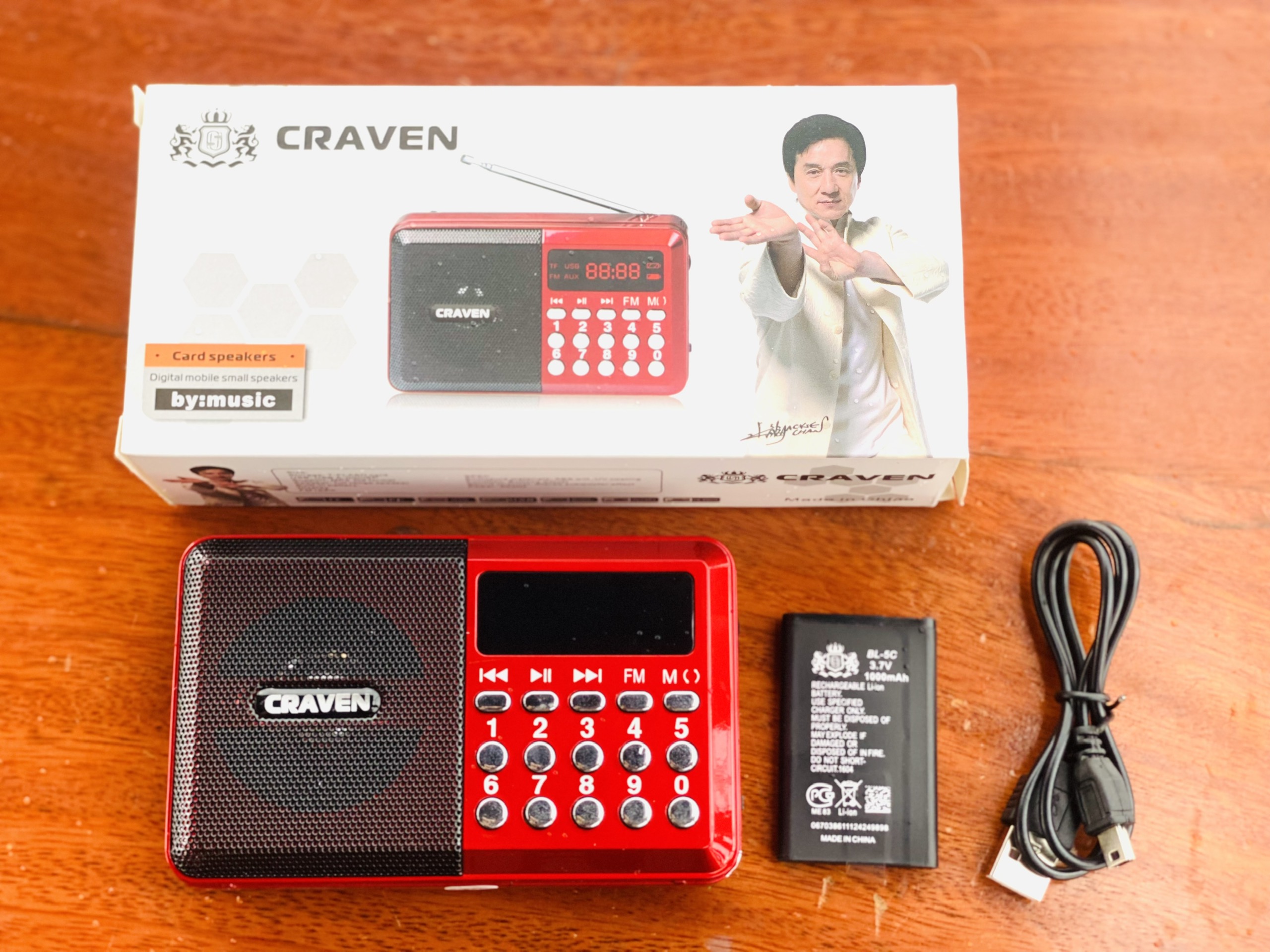 Đài Radion FM Craven CR26 Nghe Nhạc MP3, Nghe Đài, Tích Hợp Đèn Led ,HÀNG CHÍNH HÃNG
