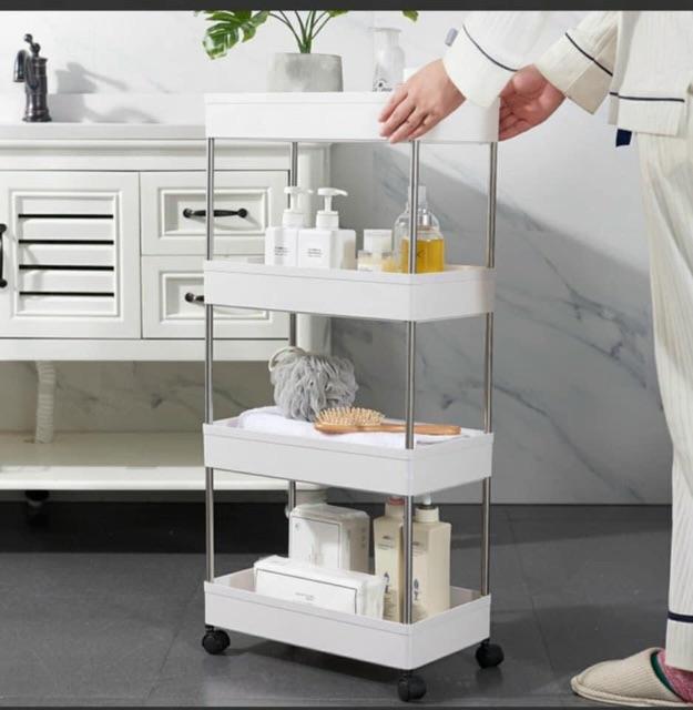Kệ Di Động Để Đồ Đa Năng 3-4 Tầng Có Bánh Xe Di Chuyển Tiện Lợi mã hàng hot