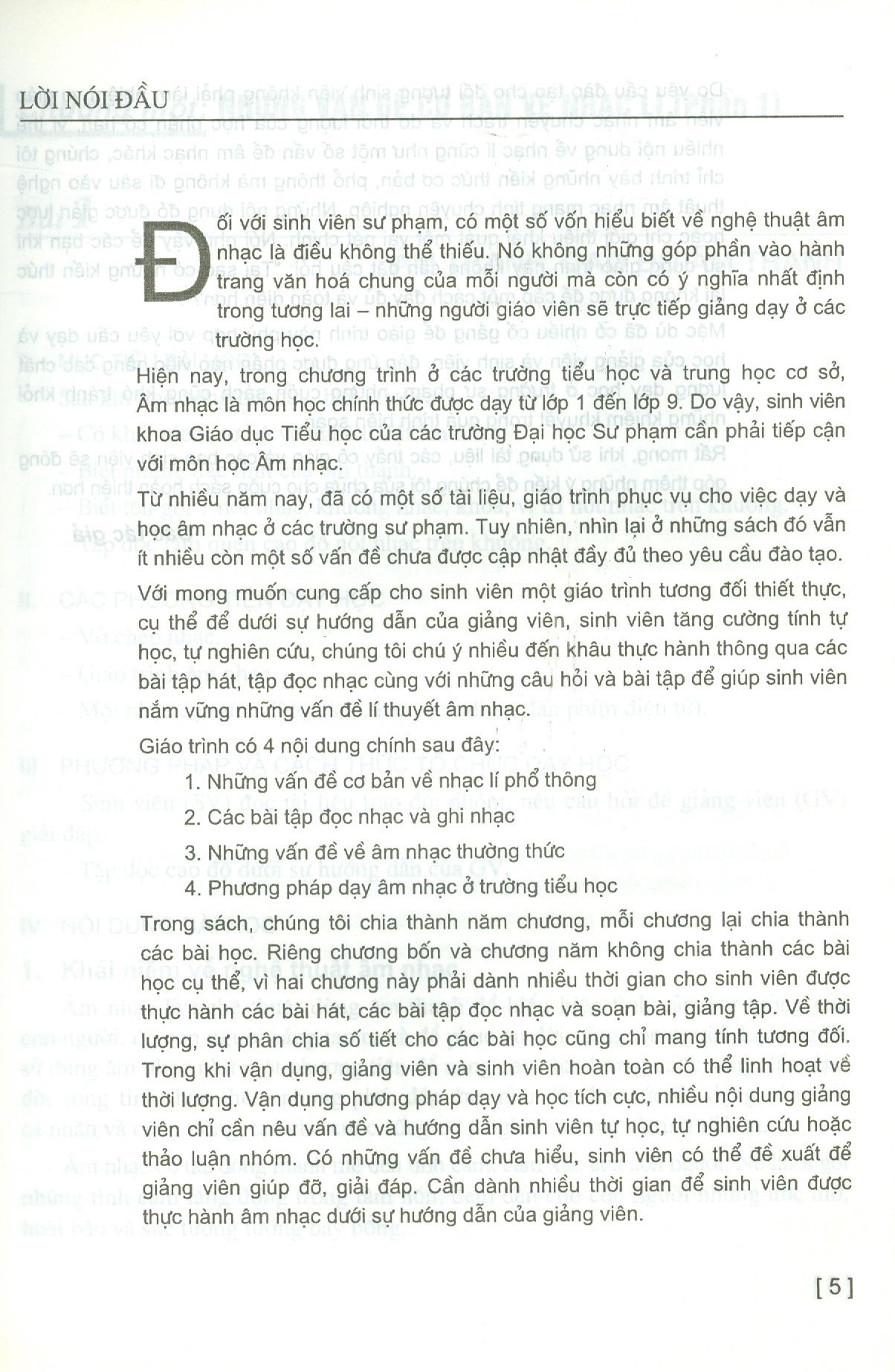 Giáo Trình ÂM NHẠC VÀ PHƯƠNG PHÁP DẠY HỌC ÂM NHẠC