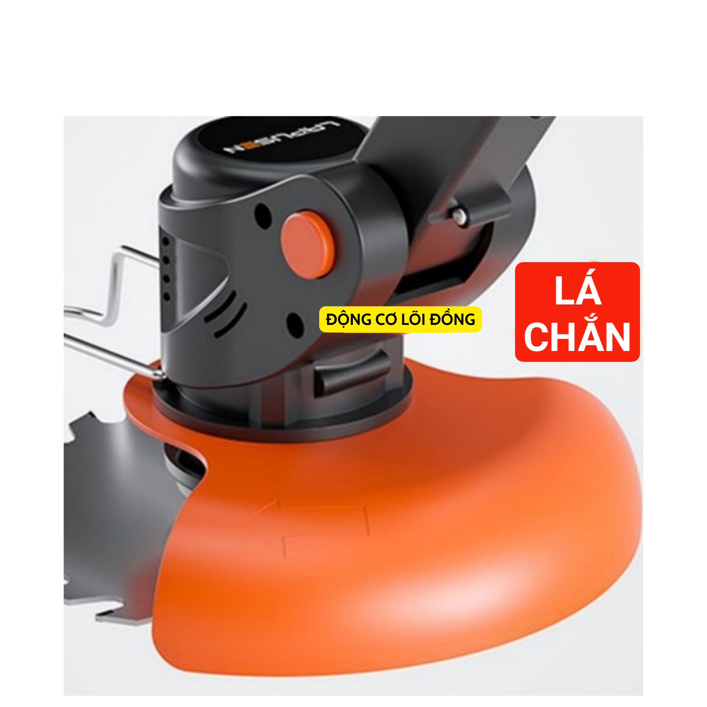 Máy Cắt Cỏ Pin LAPUSEN Động Cơ 1800w Không Kèm Pin Sạc, Chân Pin Thông Dụng 40mm, Bảo Hành 12 Tháng