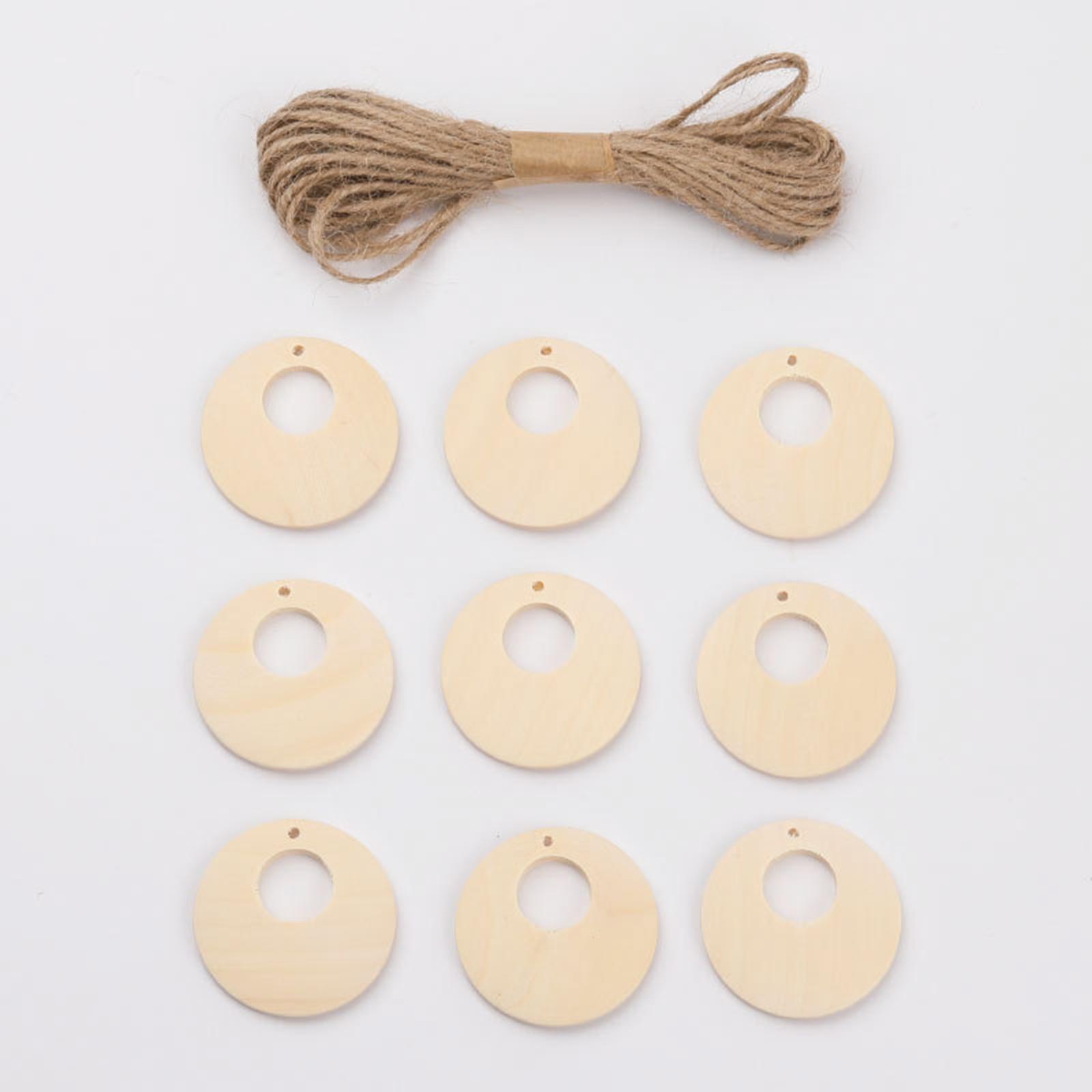 Wooden Christmas Tree Hanging String Decoration Ornament DIY Craft Jewelry