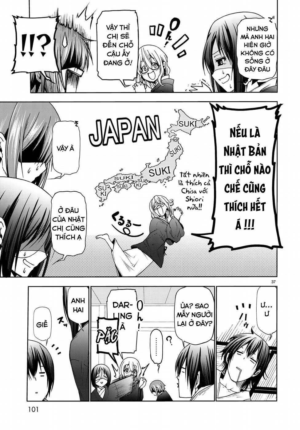 cô gái thích lặn - grand blue chapter 49 36