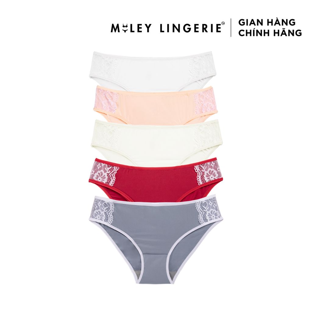 Combo 5 Quần Lót Thun Lạnh Ren Sườn Active Miley Lingerie FMM05 - Giao Màu Ngẫu Nhiên