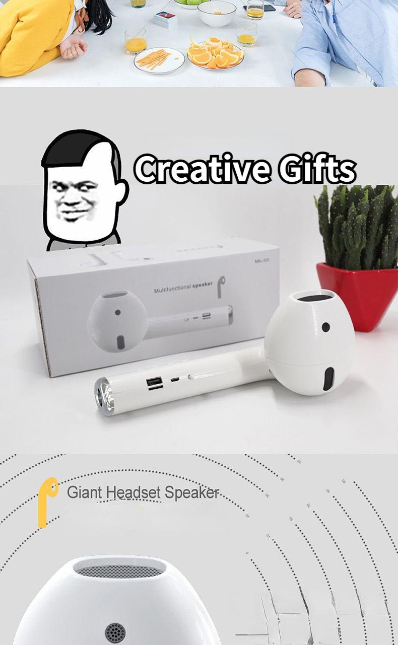 Người phát ngôn khổng lồ Wanghong AirPods Model Bluetooth Audio Creative Creative Tính cách quà tặng sinh nhật Màu sắc: 1PC