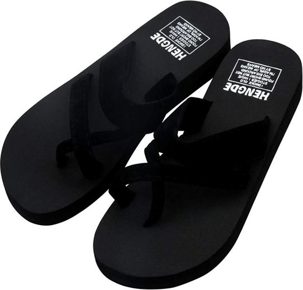 Combo 2 Đôi Dép Sandal Đi Biển Nam Nữ Bền Đẹp (4C Màu Đen) (Size