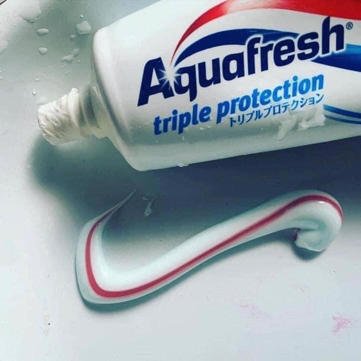 Kem đánh răng Aquafresh 140g Nhật Bản ngăn ngừa sâu răng hơi thở thơm mát