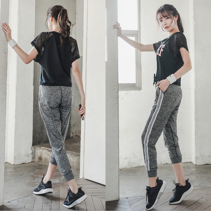 Quần dài Jogger thể thao nữ tập gym yoga Angel01 xám