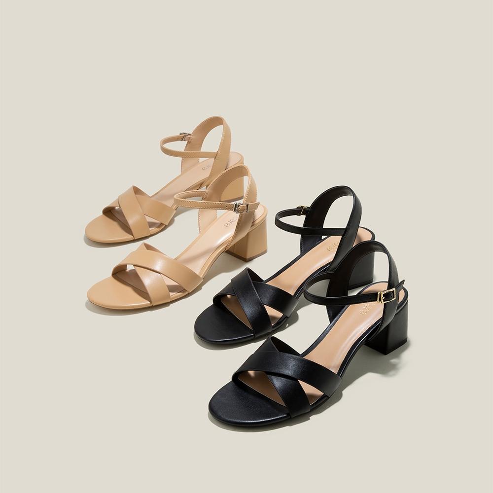 Vascara Giày Sandal Basic Cross Strap - SDN 0771