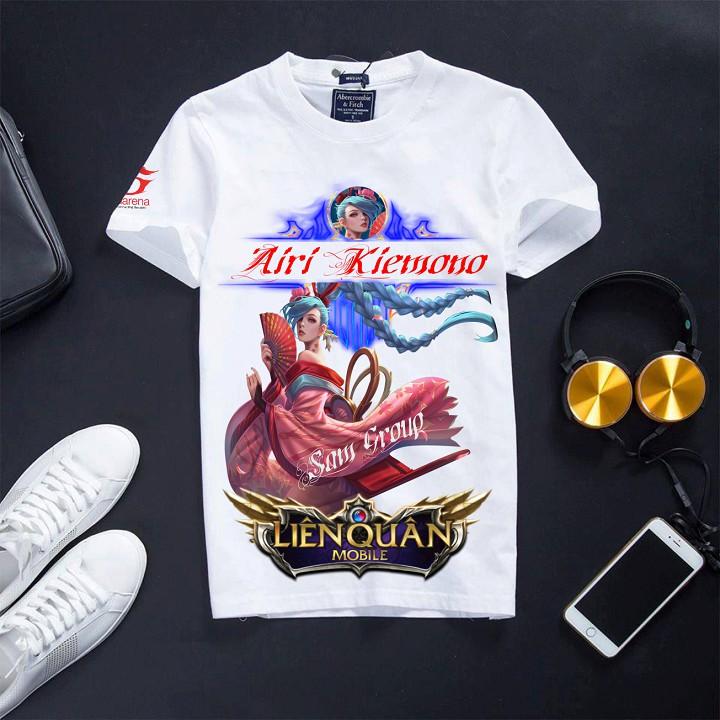 Áo Thun Liên Quân Mobile Màu Trắng Cotton Mềm Mịn - Arum Vũ Khúc Long Hổ