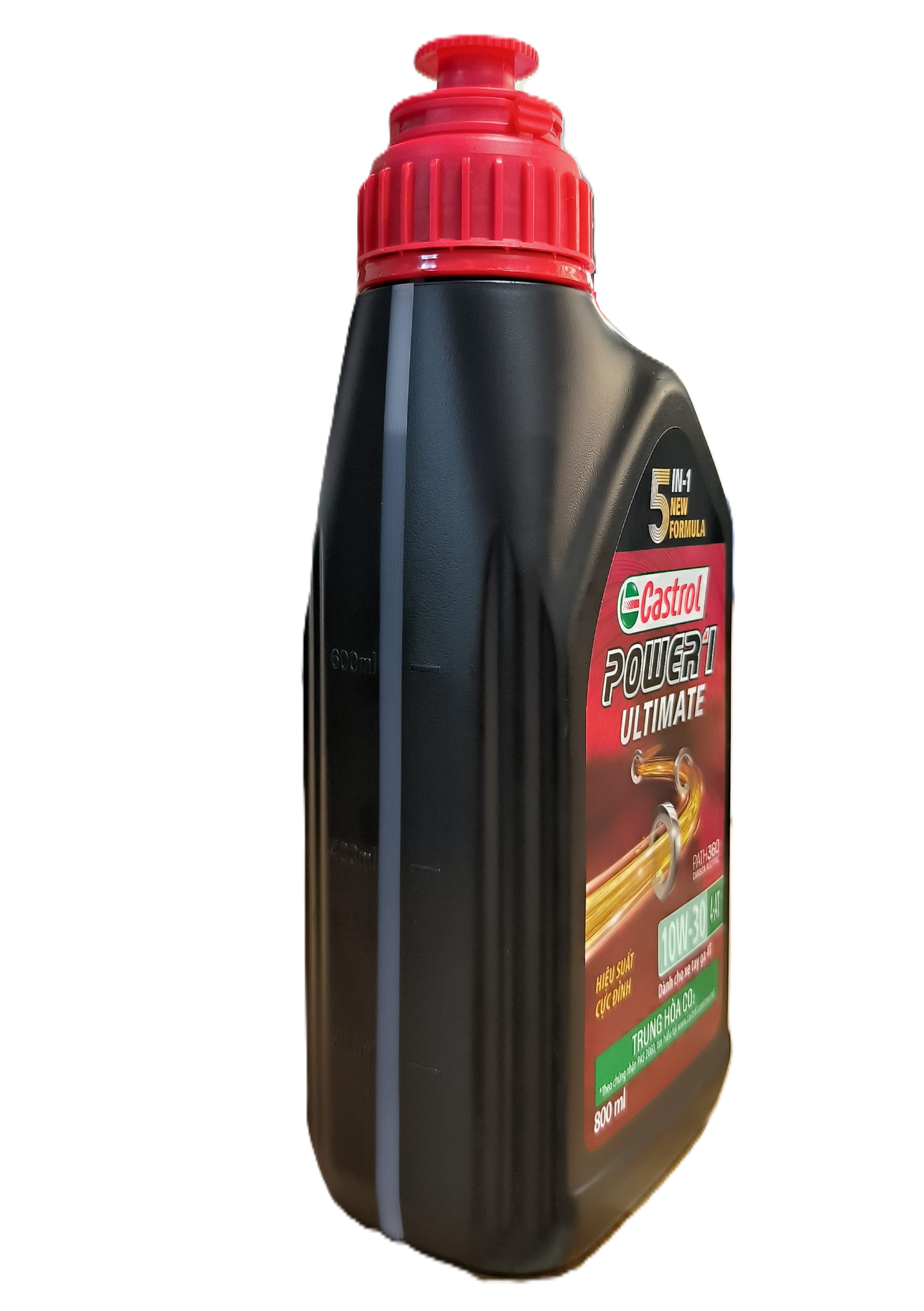 Combo 2 sản phẩm dầu nhớt động cơ cao cấp và dầu hộp số (dầu Lap) cho xe ga (Castrol Power1 Ultimate scooter 0,8L và Castrol scooter gear oil)