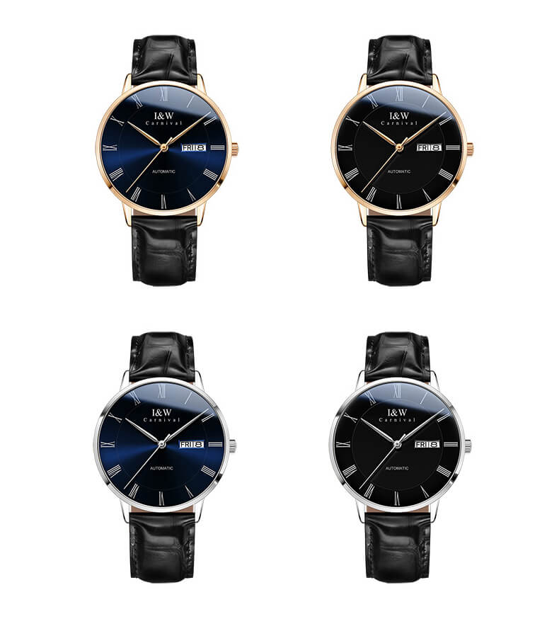 Đồng hồ nam chính hãng IW CARNIVAL IW8861G-2 Kính sapphire ,chống xước ,Chống nước 30m ,Bảo hành 24 tháng,Máy cơ ,dây da cao cấp, thiết kế đơn giản dễ đeo