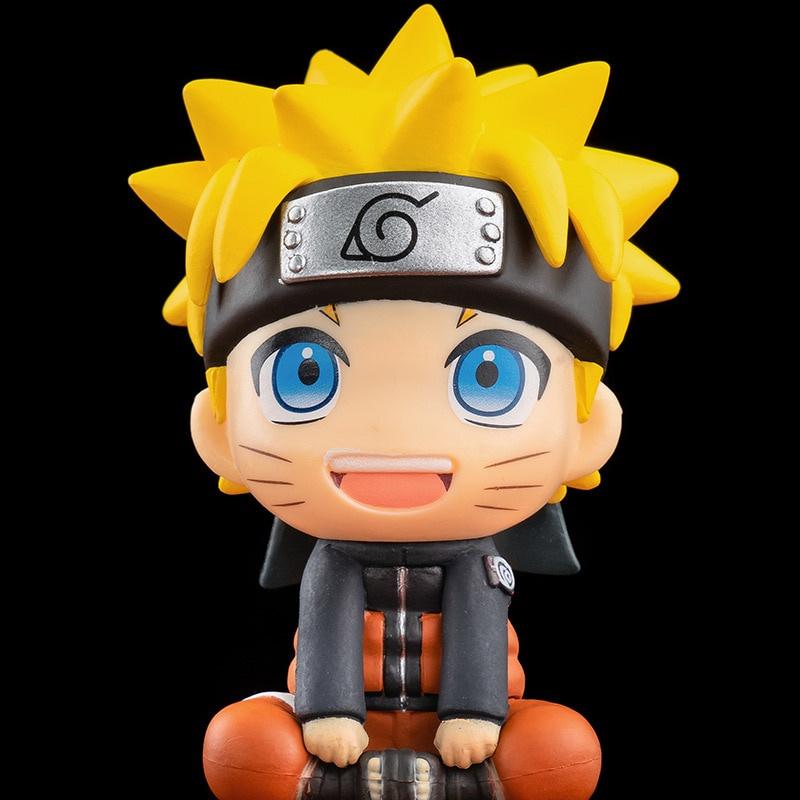 9cm Anime Naruto Figure Uzumaki Naruto Kakashi Uchiha Sasuke Itachi Cute Toys Q Figurals nendoroid Car decoration Model