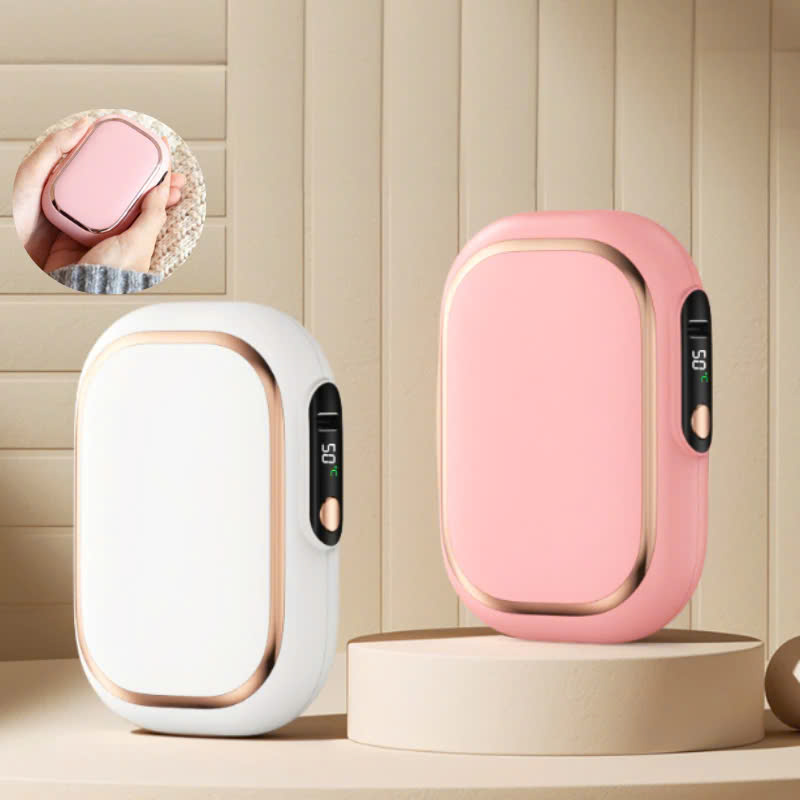 Máy Sưởi Ấm Mini Cầm Tay Kết Hợp Sạc Hiển Thị Đèn LED 3 Mức Nhiệt Và % Pin Văn Phòng Du Lịch Dã Ngoại Phượt - Hàng Nhập Khẩu