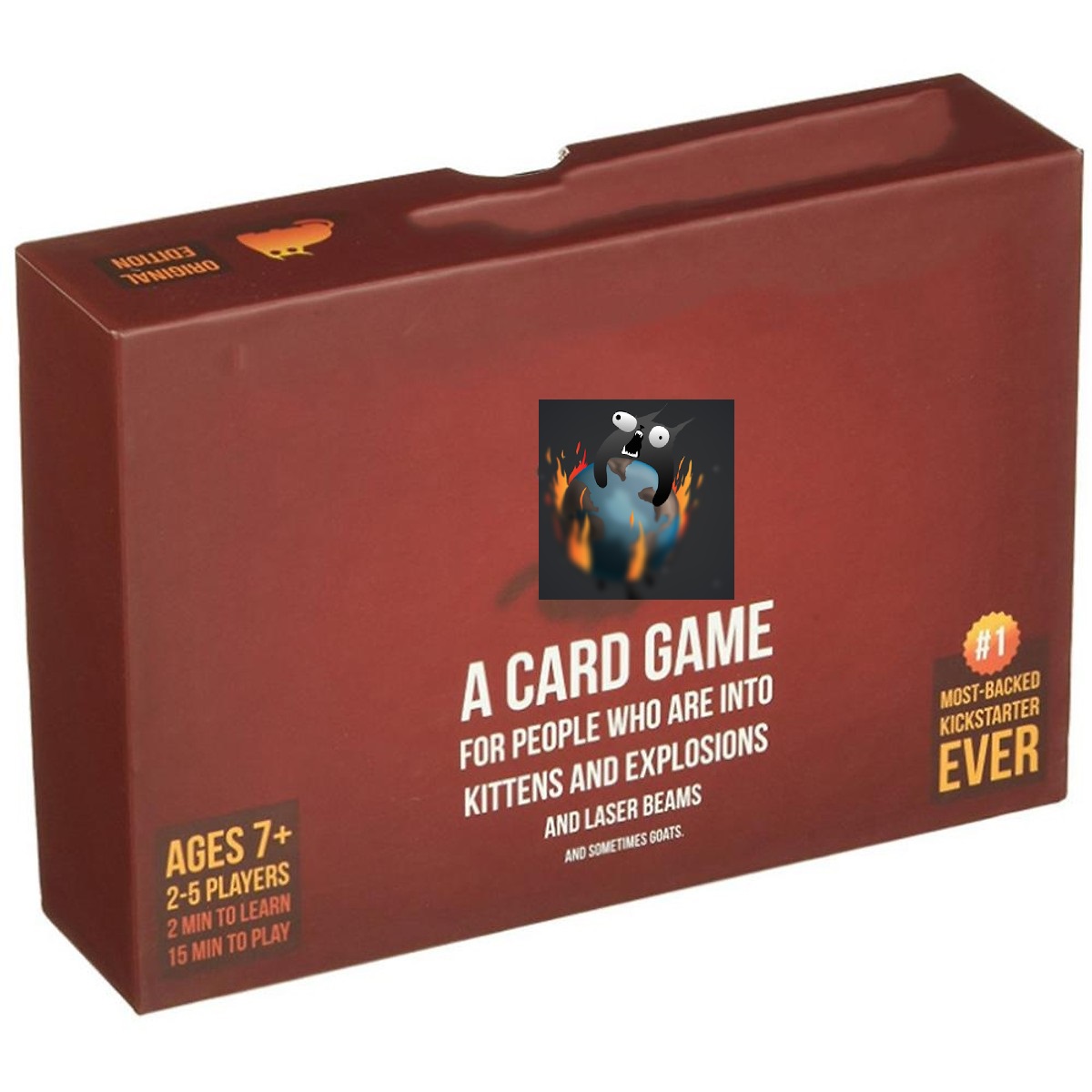 Cờ trí tuệ Mèo Nổ Exploding Kittens - Mèo Cảm Tử (Đỏ)