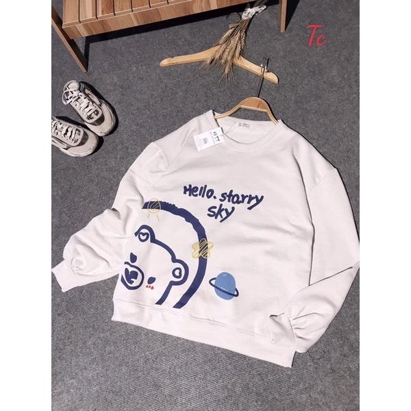 Áo nỉ gấu Hello