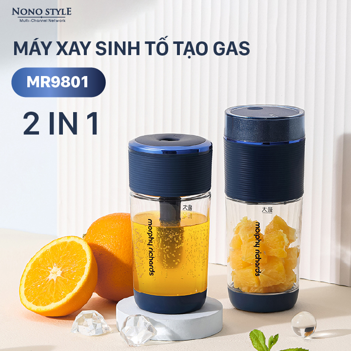 Máy Xay Sinh Tố Tạo Soda Morphy Richards MR9801 (50W - 300ml) - Hàng Chính Hãng