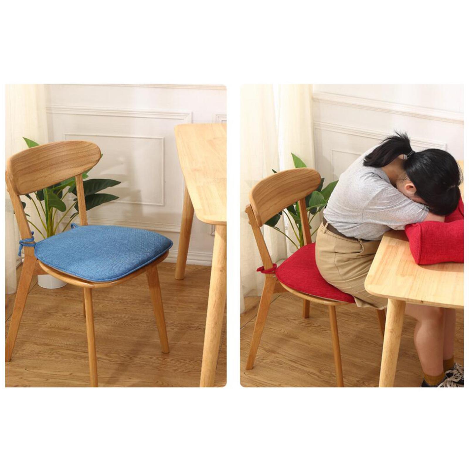 Chair Cushion with Ties for Dining Chairs Nonslip Chair/Seat Cushion Pad Office Home Chair Cushion Home Decor Supplies