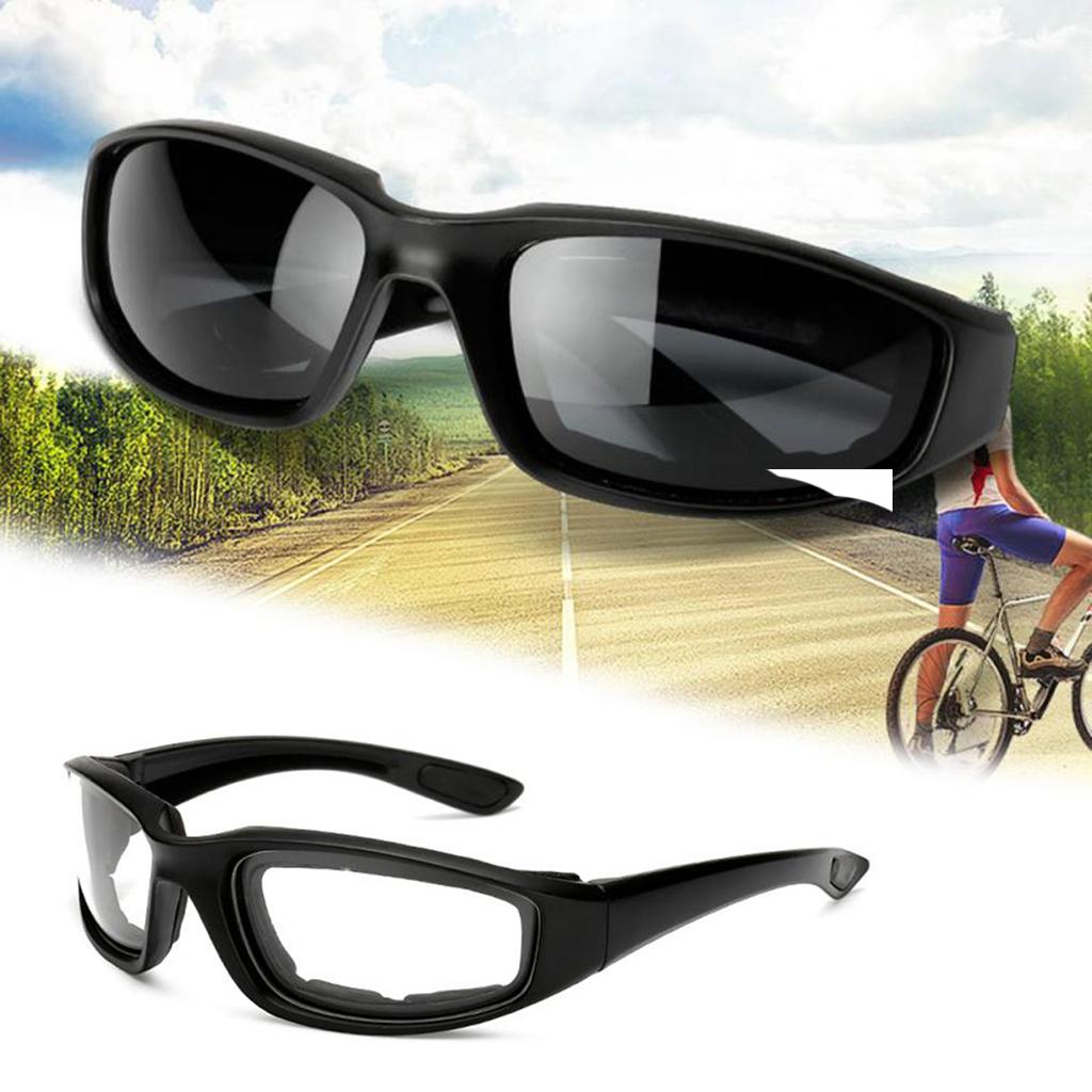 1 Pair Motorcycle Riding Glasses Padding Goggles UV Protection Dustproof Windproof Motorcycle for Outdoor Sports