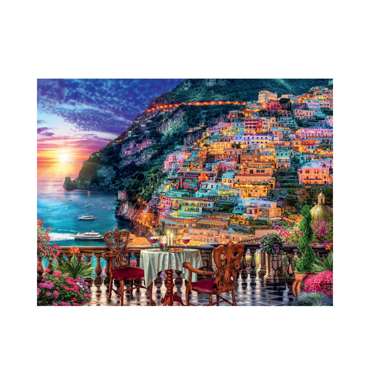 Xếp hình puzzle Dinner in Positano 1000 mảnh RAVENSBURGER 152636