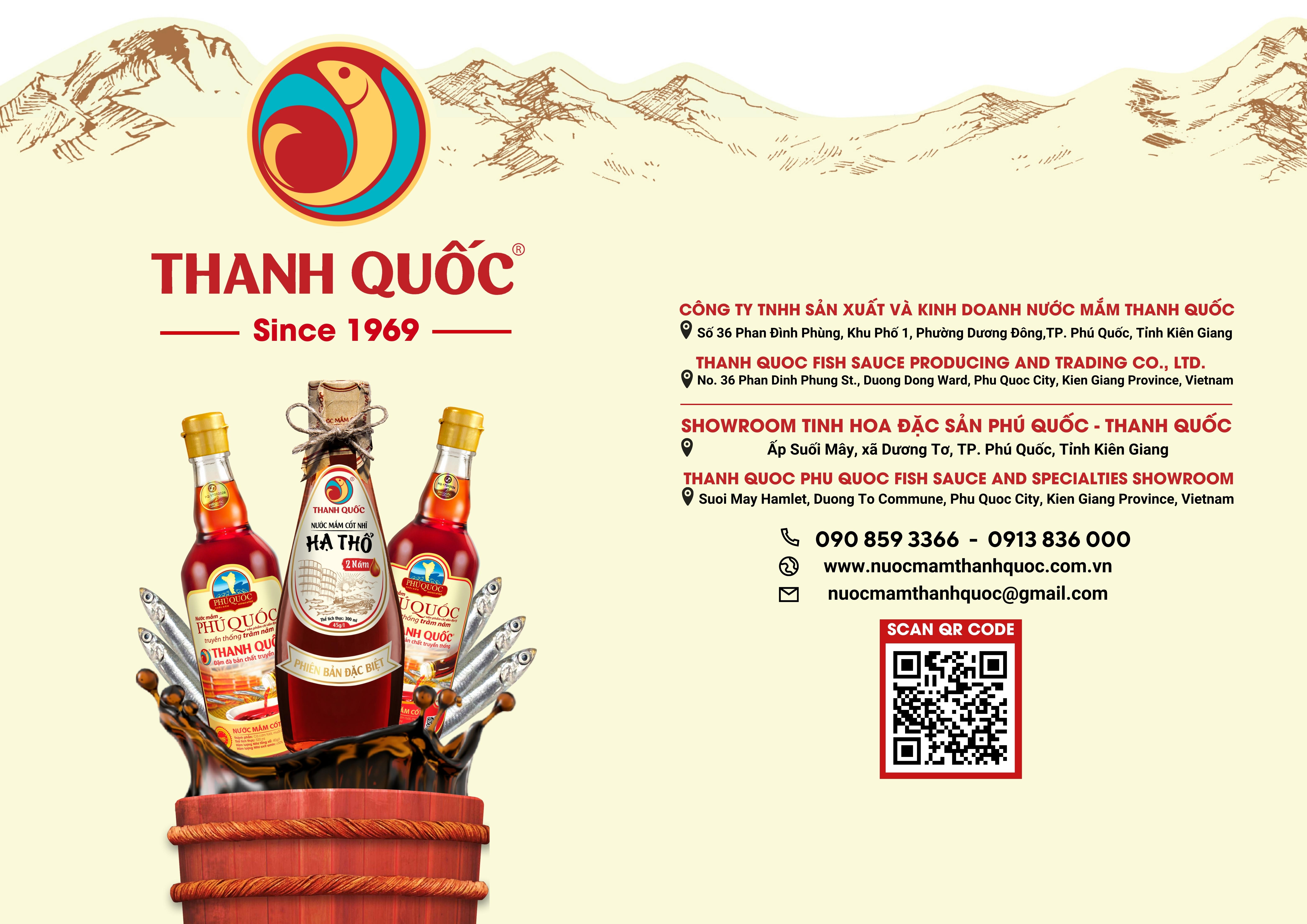 Hộp 6 Chai Nước Mắm Phú Quốc - Thanh Quốc 180ml 43N