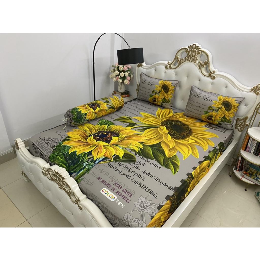 Bộ Drap gối thun Ý 5D Cao Cấp , mát lạnh, thấm hút tốt