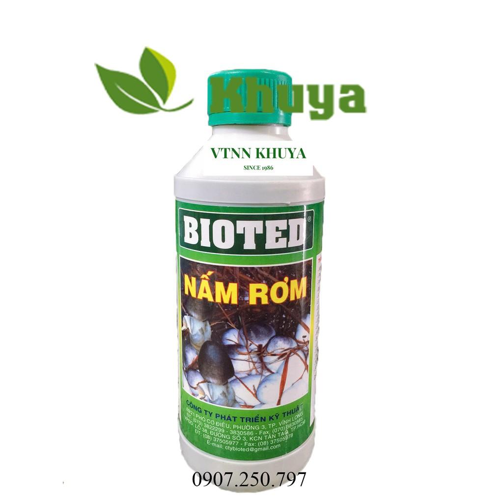 Phân bón tăng trưởng nấm rơm Bioted 500ml