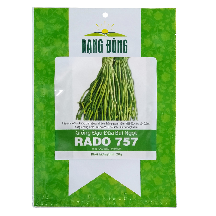 Hạt Giống Đậu Đũa Bụi - Vigna unguiculata sesquipedalis (20g)
