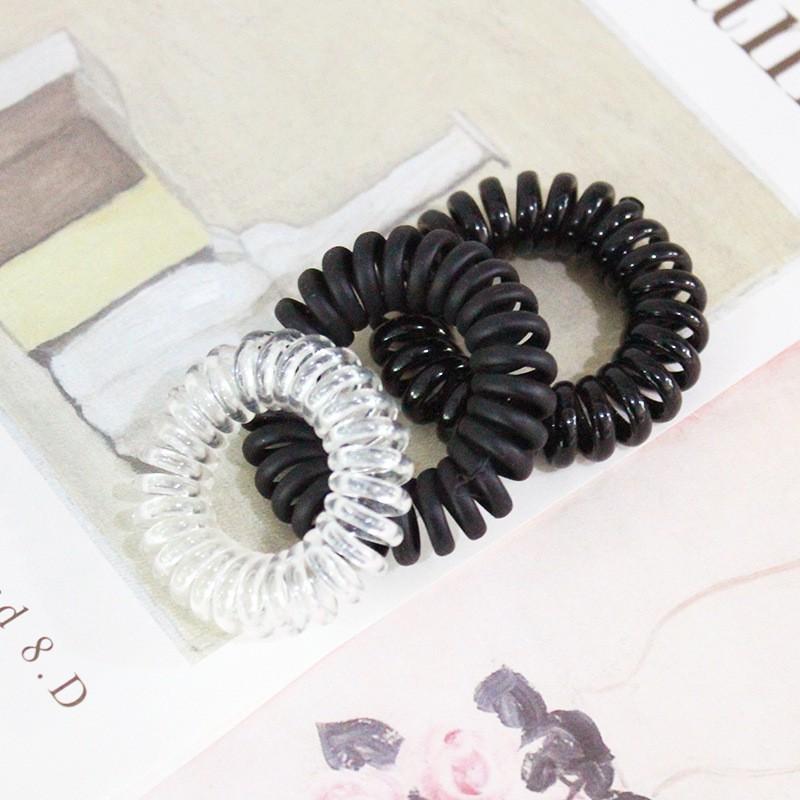 1 dây cột tóc trơn, dây cột lò xo nhỏ gọn xinh xắn