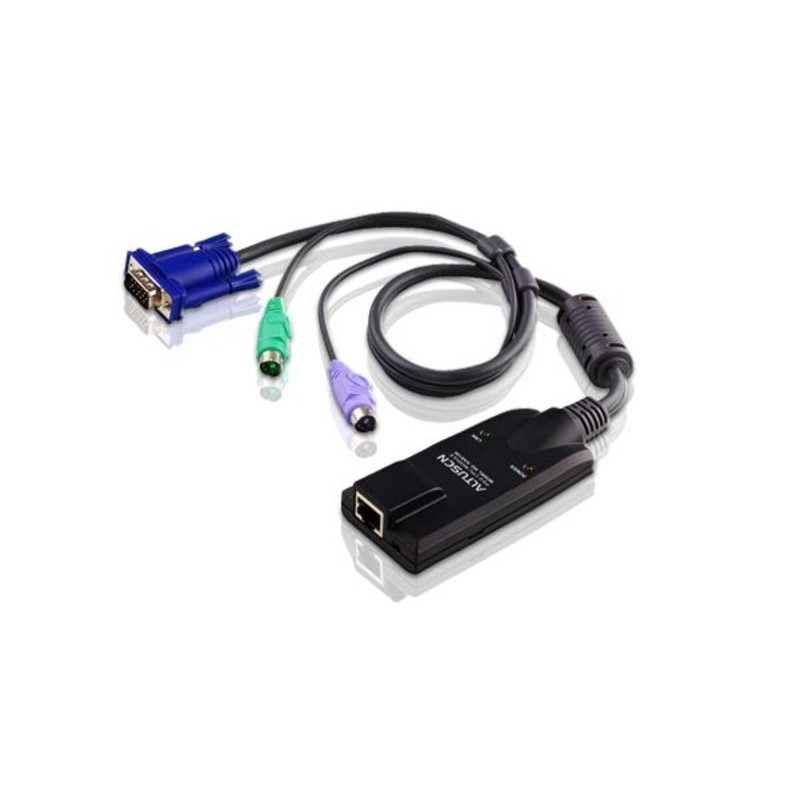 Module KVM Aten KA9120 - Kết nối qua cáp Cat5e/Cat6 chuẩn VGA/PS/2  - Hàng chính hãng