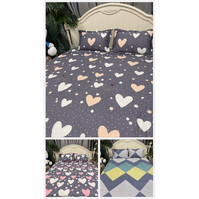 Bộ ga gối trần bông BAMBILOO cotton nhật