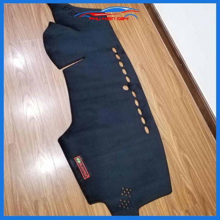 Thảm taplo nhung Elantra 2016-2017-2018-2019-2020-2021 chống nắng nóng làm mát xe mở rộng tầm nhìn