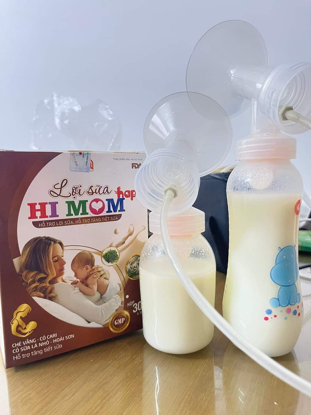 2 Hộp lợi sữa HIMOM HAPI (kèm gấu bông)