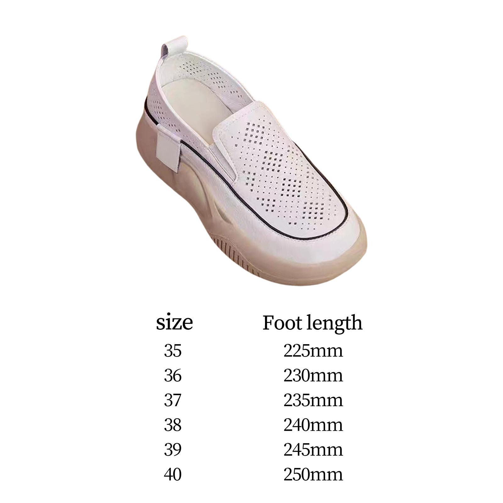 Women's Platform Sneakers Casual Shoes Trainers Slip on PU Upper Sports Shoes Breathable for Jogging Workout
