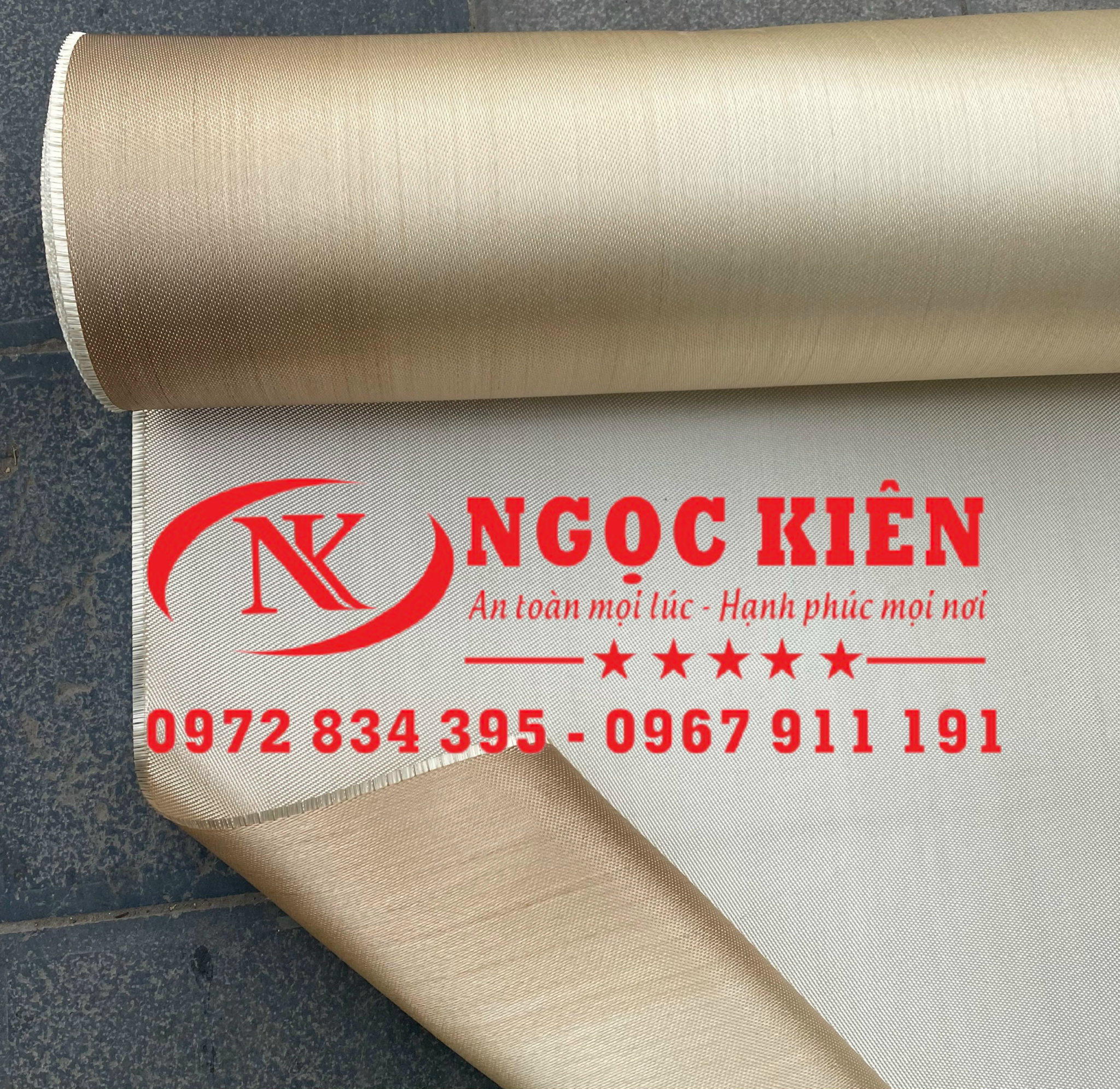 Bạt chống cháy-sợi thủy tinh rộng 1 mét dài 10 mét