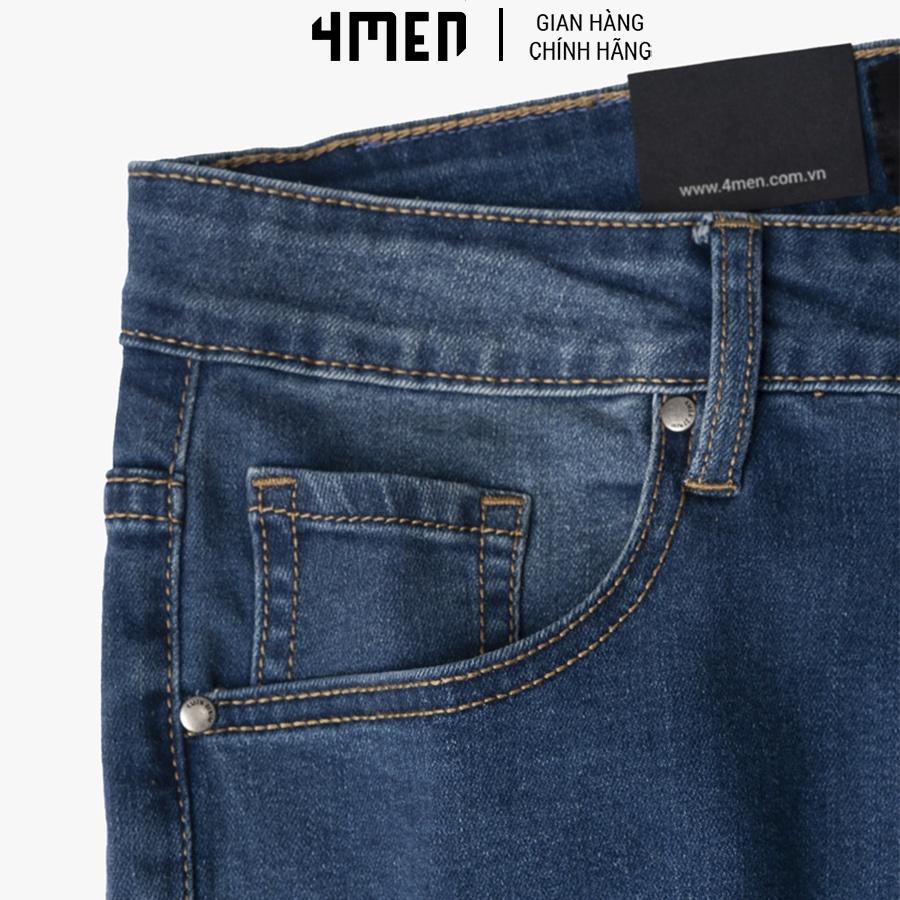 Quần Jeans Trơn Nam Cao Cấp 4MEN QJ040